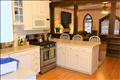 Counter top seating in kitchen