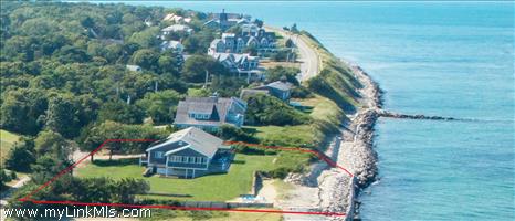 Nearly one acre of protected direct ocean front on Nantucket Sound.