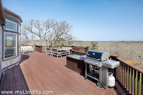 Expansive open air BBQ area