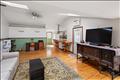 Wood stove in the living room
