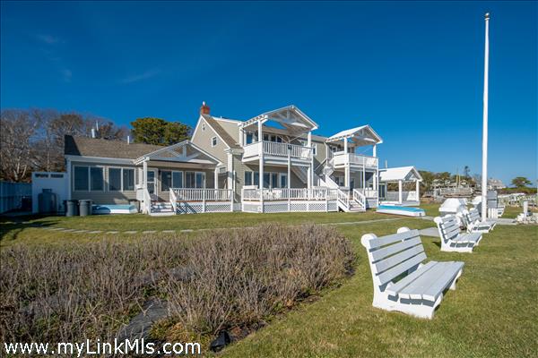 Outstanding East Chop water front, luxury property with 106' dock.