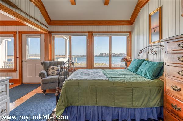 Bedroom with water view