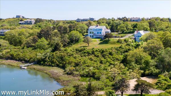 Main House and Guest House from Cove