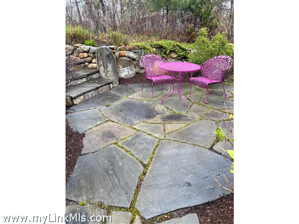Stone patio at Primary Home