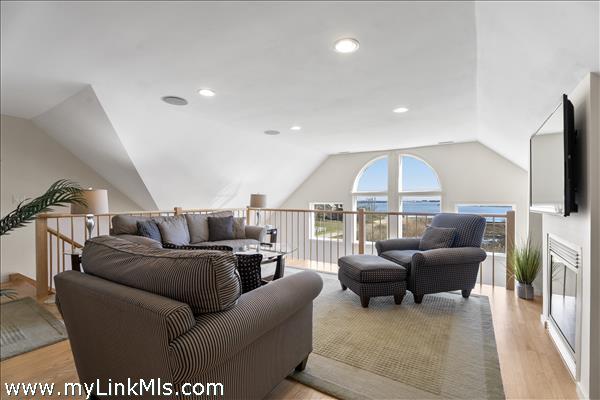 Second floor family room with unobstructed views of the Lagoon