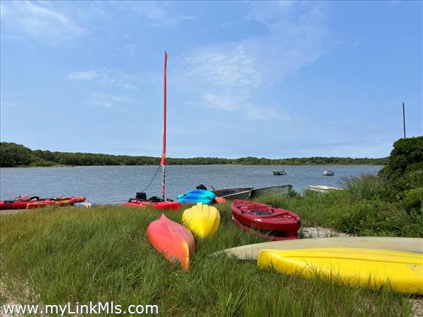 Wilson's Landing on Edgartown Great Pond for paddle boarding, sailing, kayaking, or canoeing.