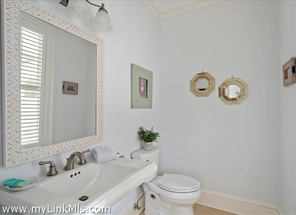 Half bath in the front foyer