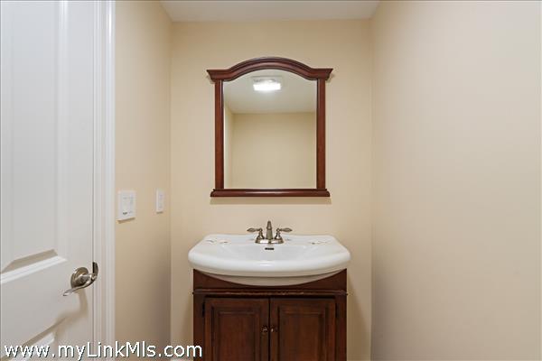 Half bath in the lower level