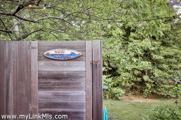 Outdoor shower - a Vineyard staple!