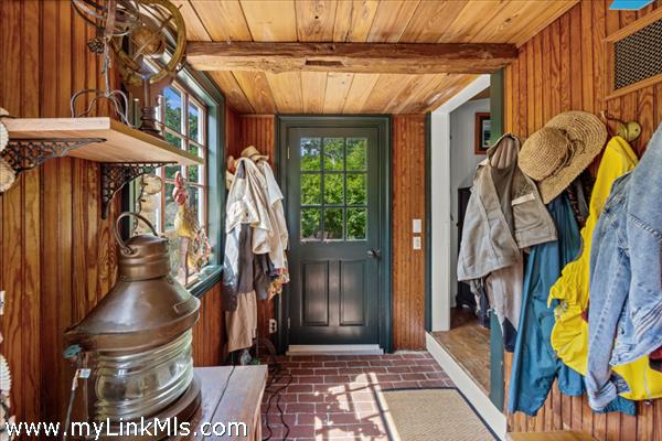 Side entrance with fabulous mudroom