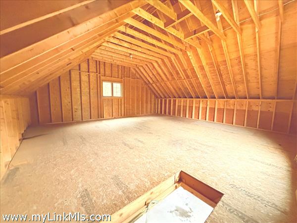 Garage space above- 576 square feet with walk up steps/ladder