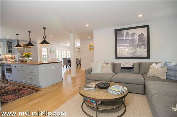 Wide oak flooring on first floor