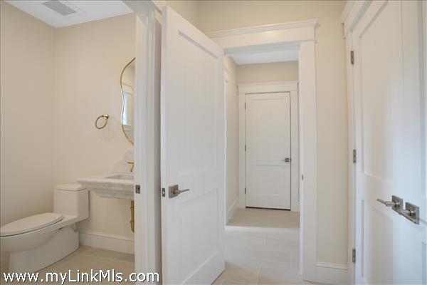 Mudroom with laundry, 1/2bath