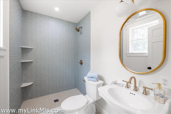 First floor full bathroom