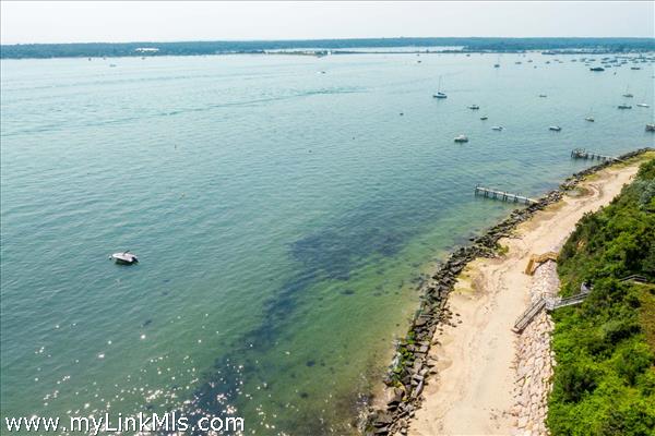 Private beach on Vineyard Sound