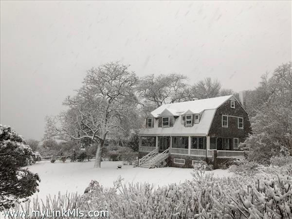 Winter photo of the year-round home