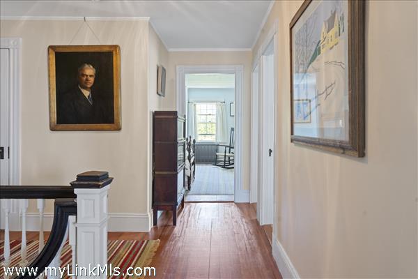 Second floor landing & hallway with portrait of General Goethals