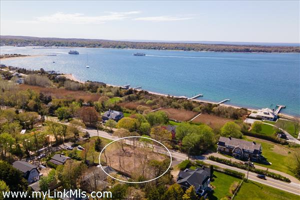 Drone view high above the lot
