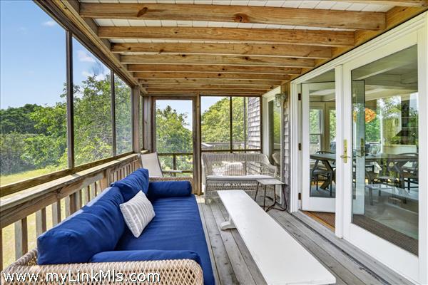 Screened porch.