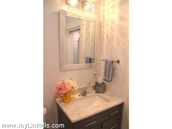 1st floor powder room with shower