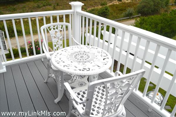 Private balcony off primary bedroom