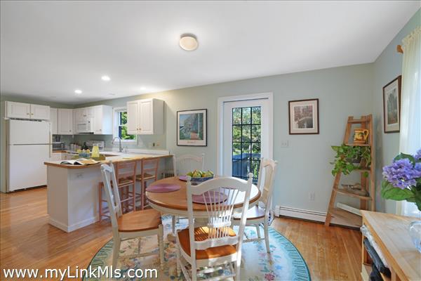 Kitchen and dining in main living area on second floor