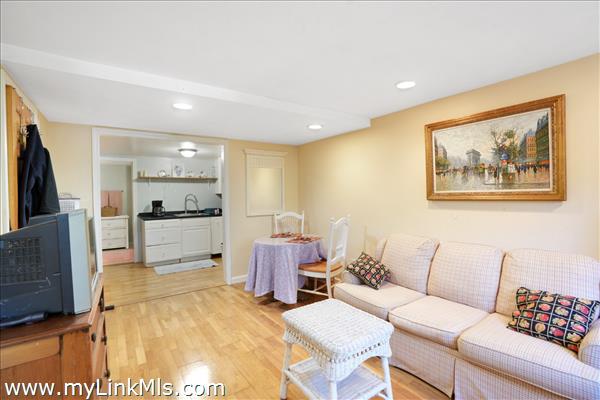 Guest apartment living room on first floor