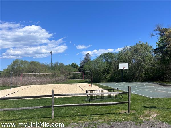 Enjoy basketball & Volleyball nets at Veterans Memorial Park at the foothill of the Causeway Sign