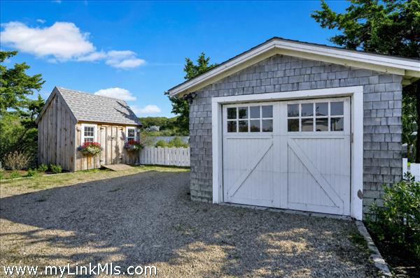 Garage and garden shed