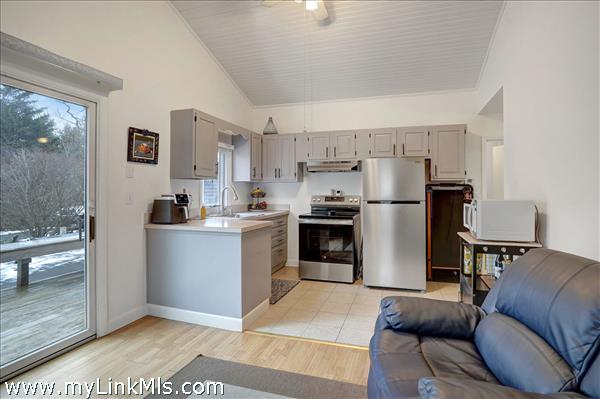 Apartment Living Room, Kitchen, Deck