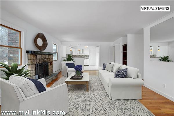 Main House Living Room to Kitchen