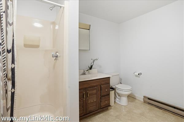 Basement full bath.