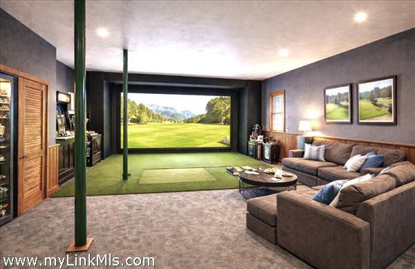 AI generated staging idea Golf Simulator