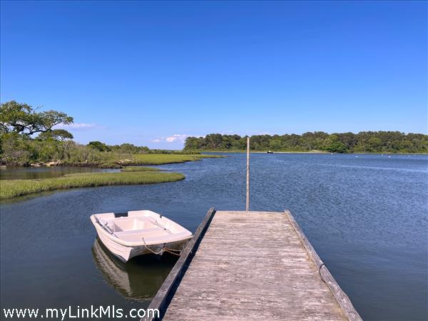 fabulous dinghy dock on Sengekontacket Pond