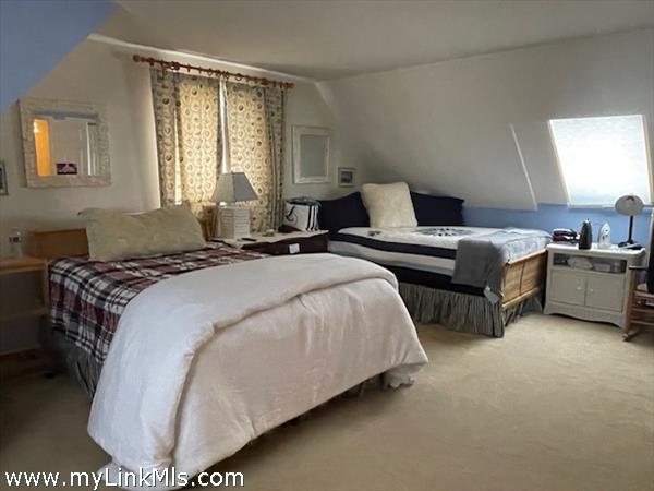 One oversized upstairs bedroom