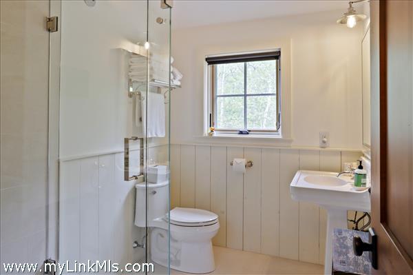 Glass showers throughout