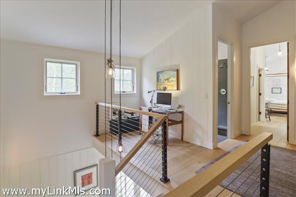 Second floor landing with office space