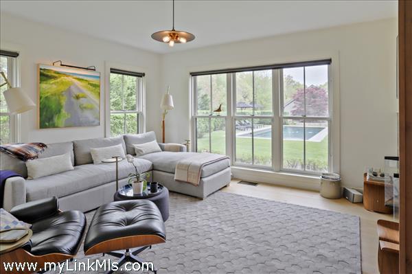 connects the TV room/den with the living room