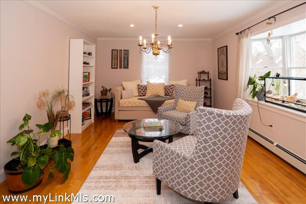 Lovely family room with beautiful natural light.