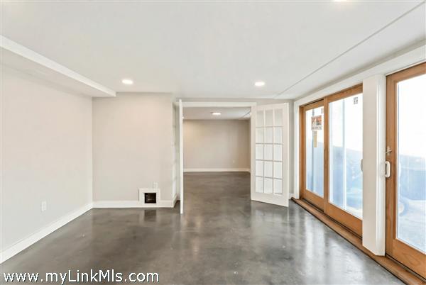 Ground level walk out - stained concrete floors throughout