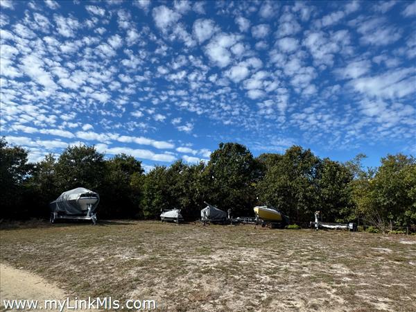 Off season boat storage area