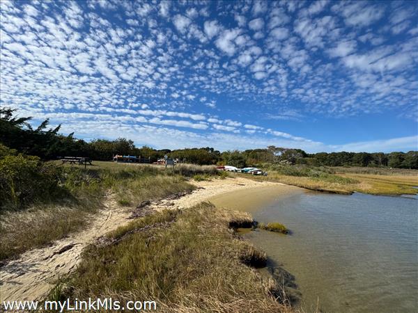 Waterview Association beach has boat storage and picnic area
