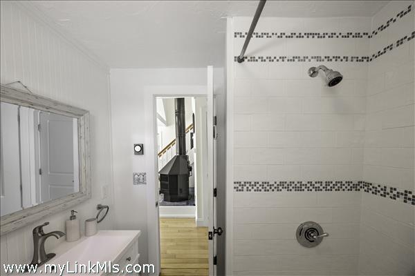 ...with custom design bath/shower