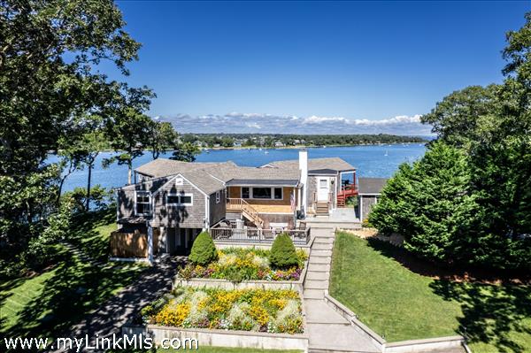 Updated main home has panoramic views and lovely gardens.