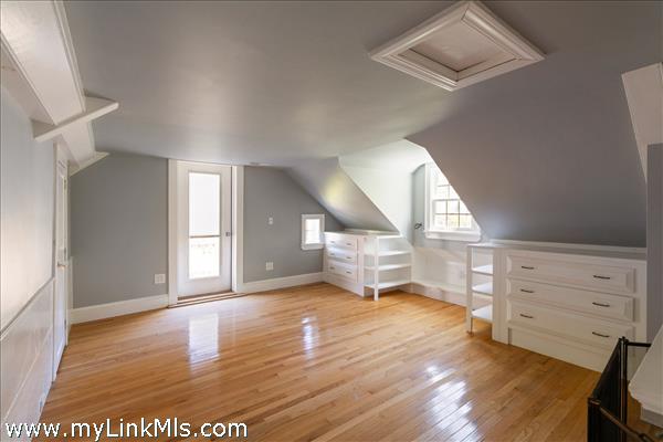 Second floor bedroom with built-in's...