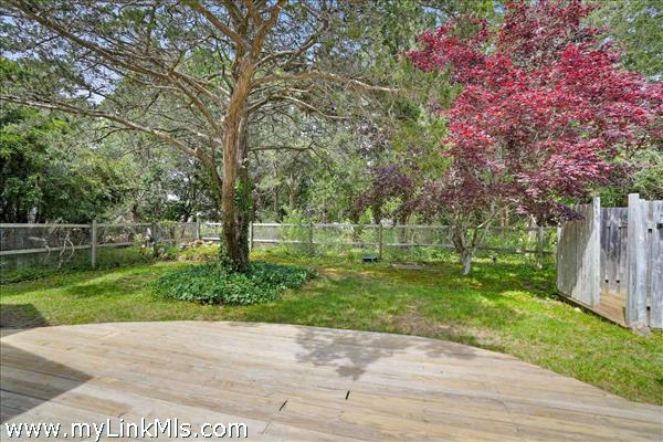 Spacious yard