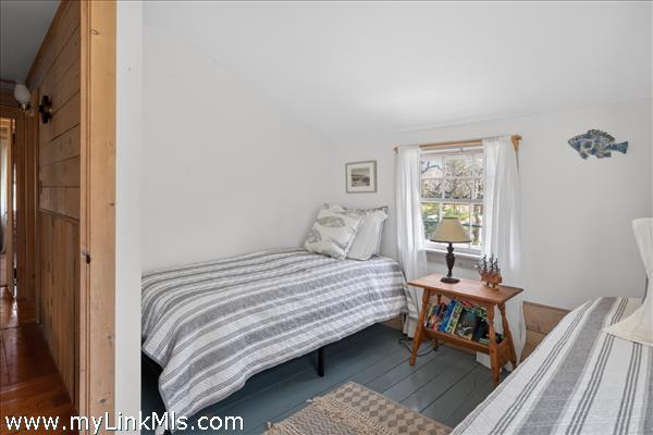 2nd flr - Bedroom 2 with painted wood floors