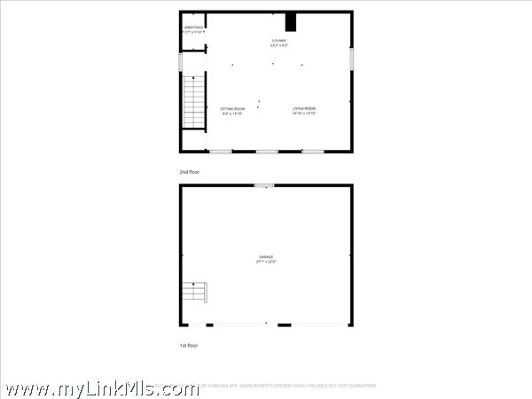 Oversized two car garage with second floor loft/bonus room with space for half bath with permitting.