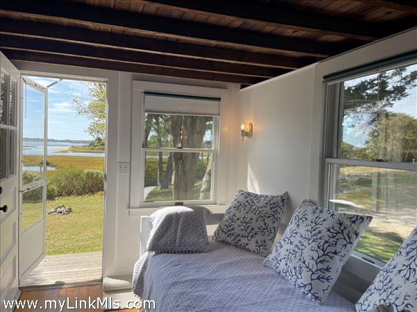 Sweet views from the guest house to Menemsha Pond