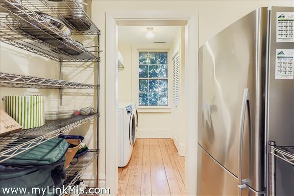 pantry leads to the laundry room